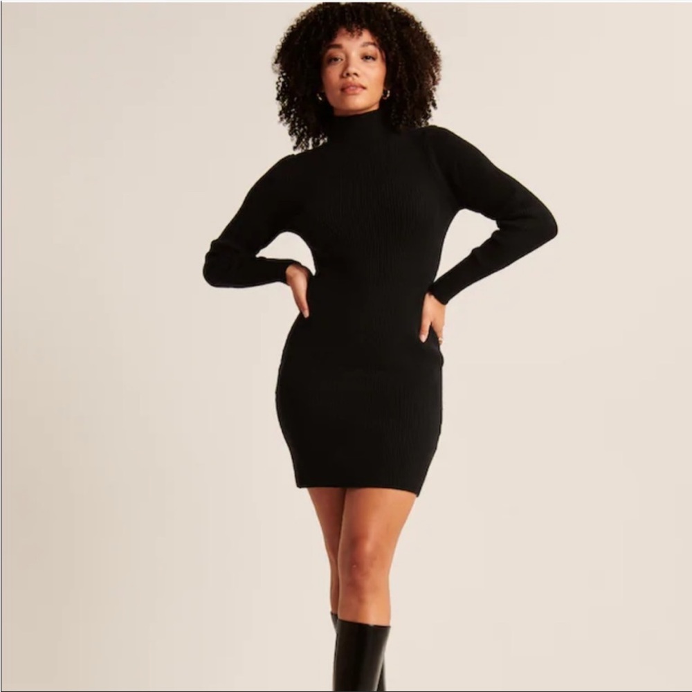 Abercrombie & Fitch turtleneck mini dress